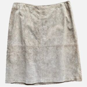 Nine & Company Suede Tan Vintage Mini Skirt Size 10